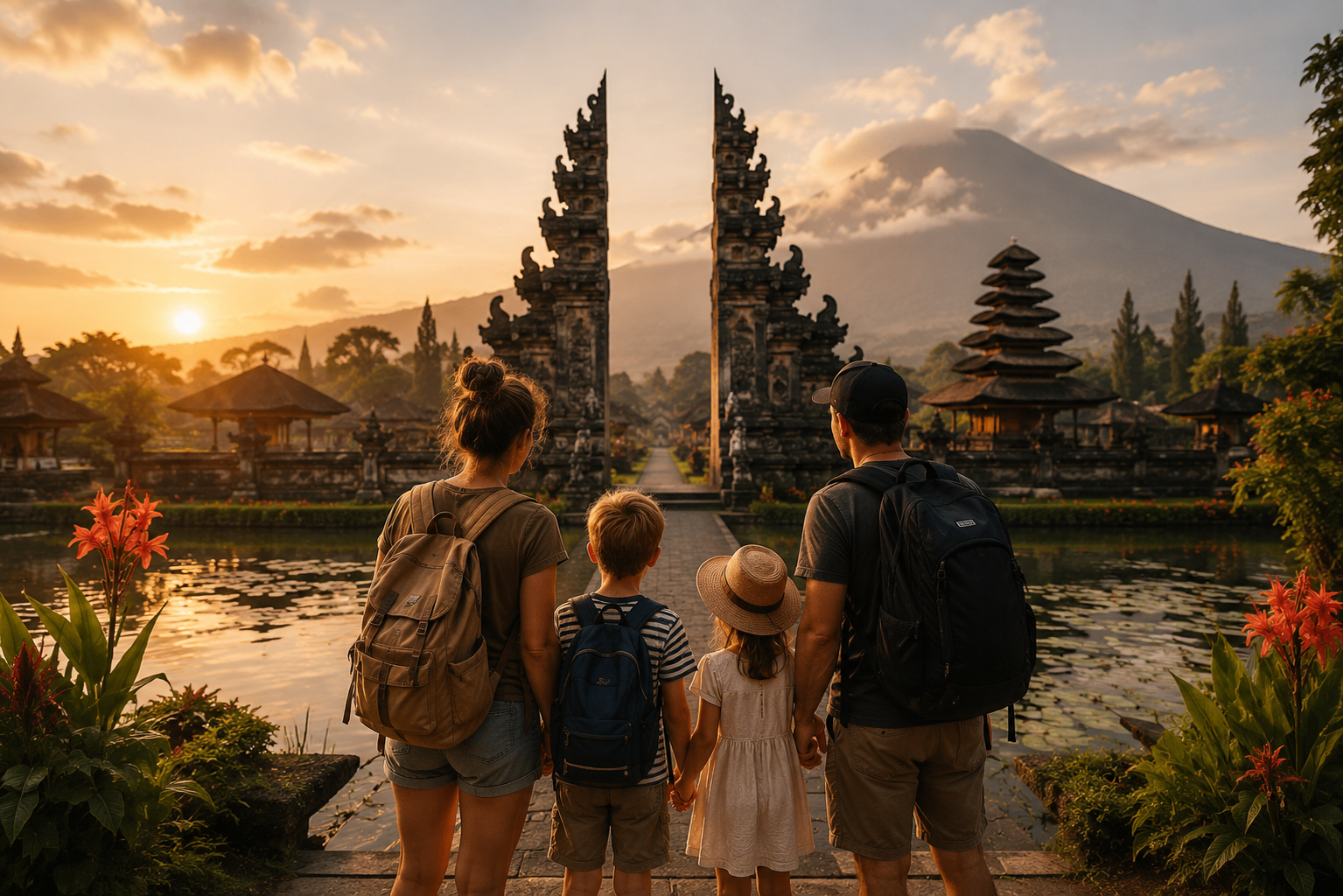 Familie in Bali
